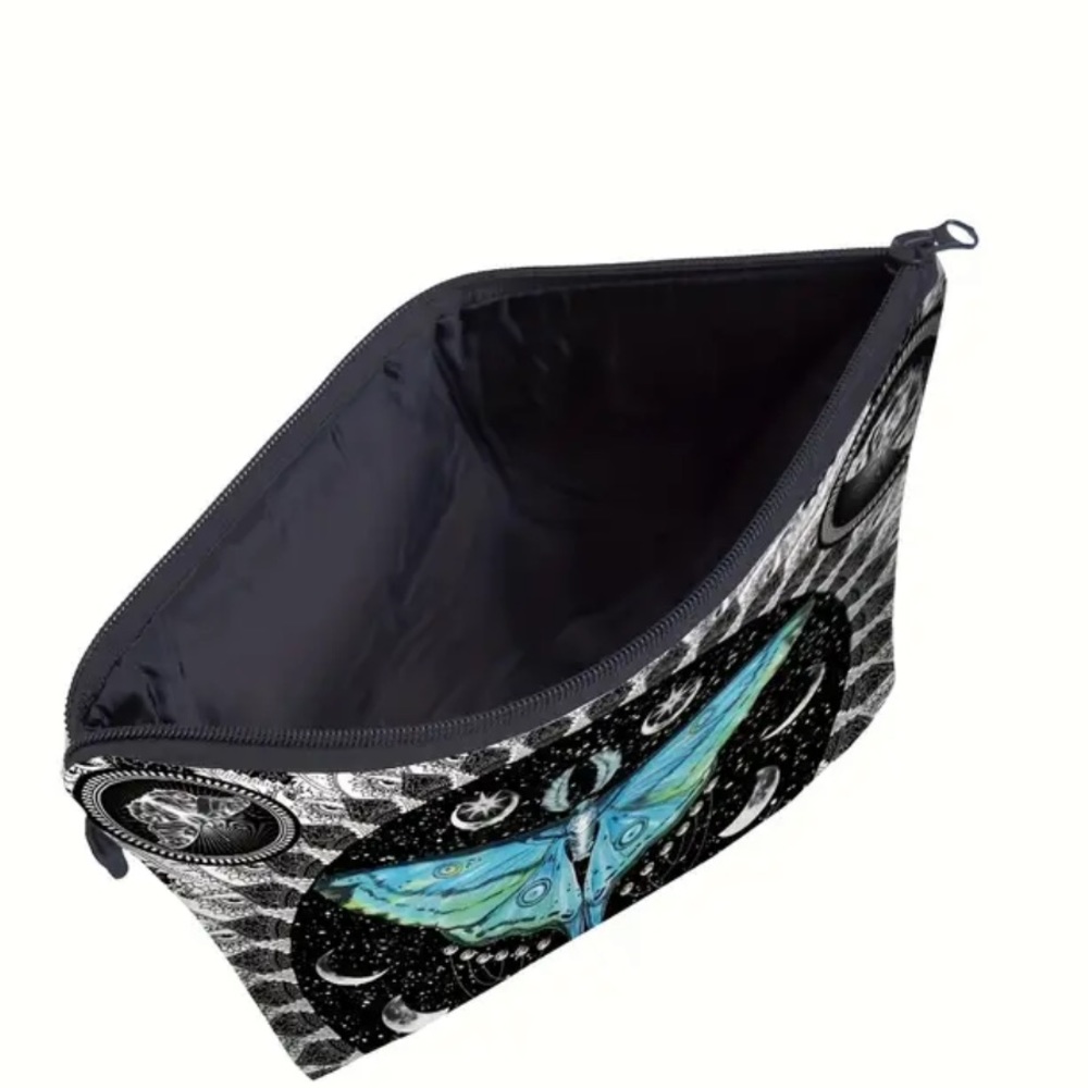 Blue Moth Cosmetic Bag – Women’s Makeup Pouch - Picture 5 of 5